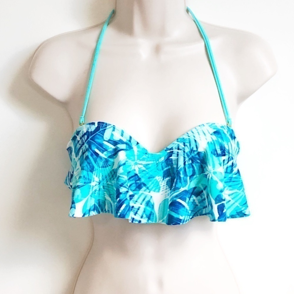 🆕 Sexy tie dye padded push up bikini swim top